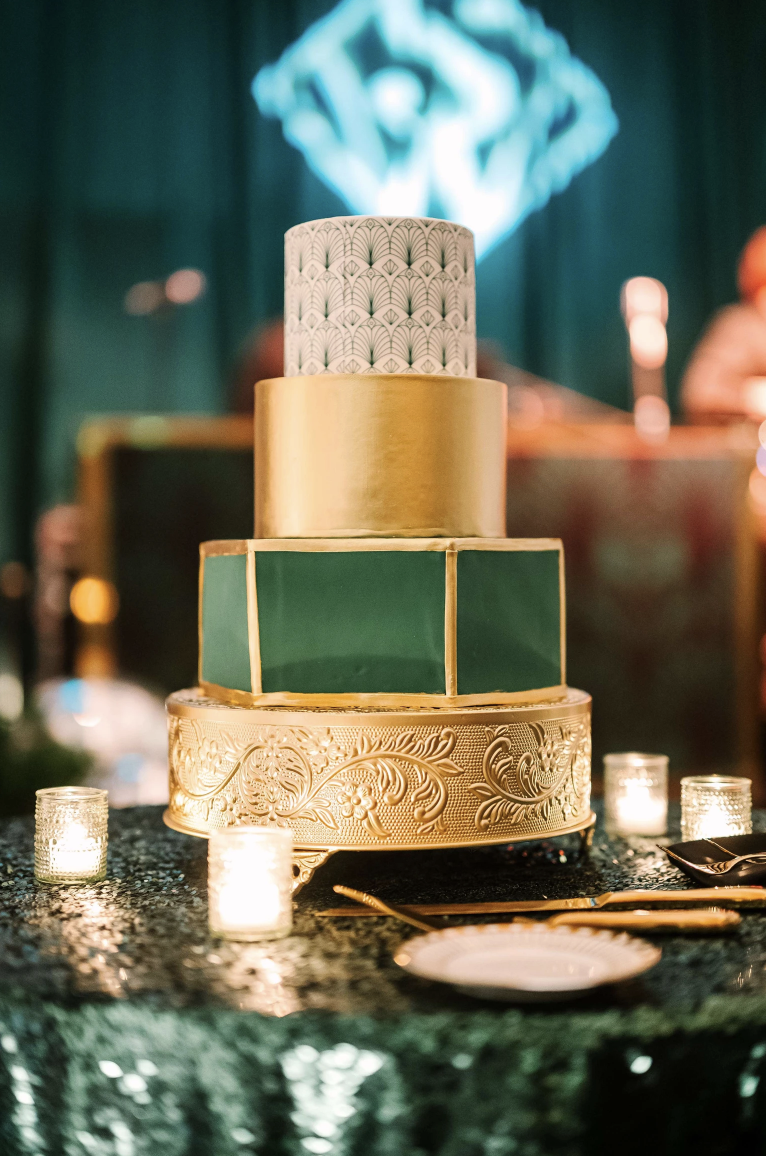 Restaurant-Inspired Luxury Wedding at Hotel Monaco Featuring Bella Christie’s Wedding Cake